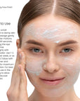 How to use The Act Exfoliating Face Polish — massage onto damp skin and rinse, use 1-2 times weekly
