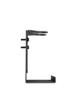 The Act Dispenser Holder Bracket Double side profile, bracket depth and shelf clearance