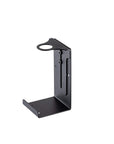 The Act Dispenser Holder Bracket Single — matte black steel wall-mount bracket for 400ml aluminium dispenser