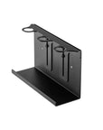The Act Dispenser Holder Bracket Triple matte black steel wall-mount bracket for 3 x 400ml aluminium dispensers