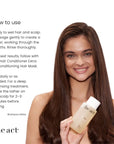 How to use The Act Detox Shampoo — apply to wet hair, lather and rinse thoroughly