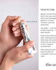 How to use The Act Nail Oil — apply to each nail and cuticle, massage daily morning and evening