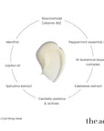 The Act Body Wrap Mask key ingredients — niacinamide, menthol, centella asiatica, 14 botanical extracts
