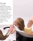 How to use The Act Pro Collagen Hair Mask, applied at salon backwash on towel dried hair