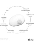 The Act Pro Collagen Shampoo key ingredients marine collagen, rice wheat rye oat protein, panthenol, inulin
