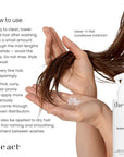 How to use The Act Leave-In Conditioner — apply to damp hair after washing, do not rinse