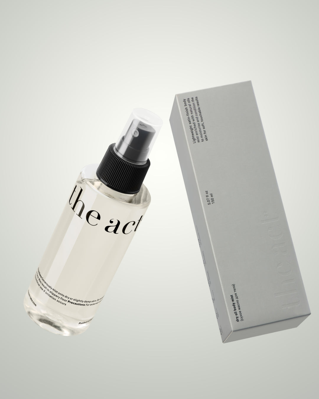 Dry oil body mist