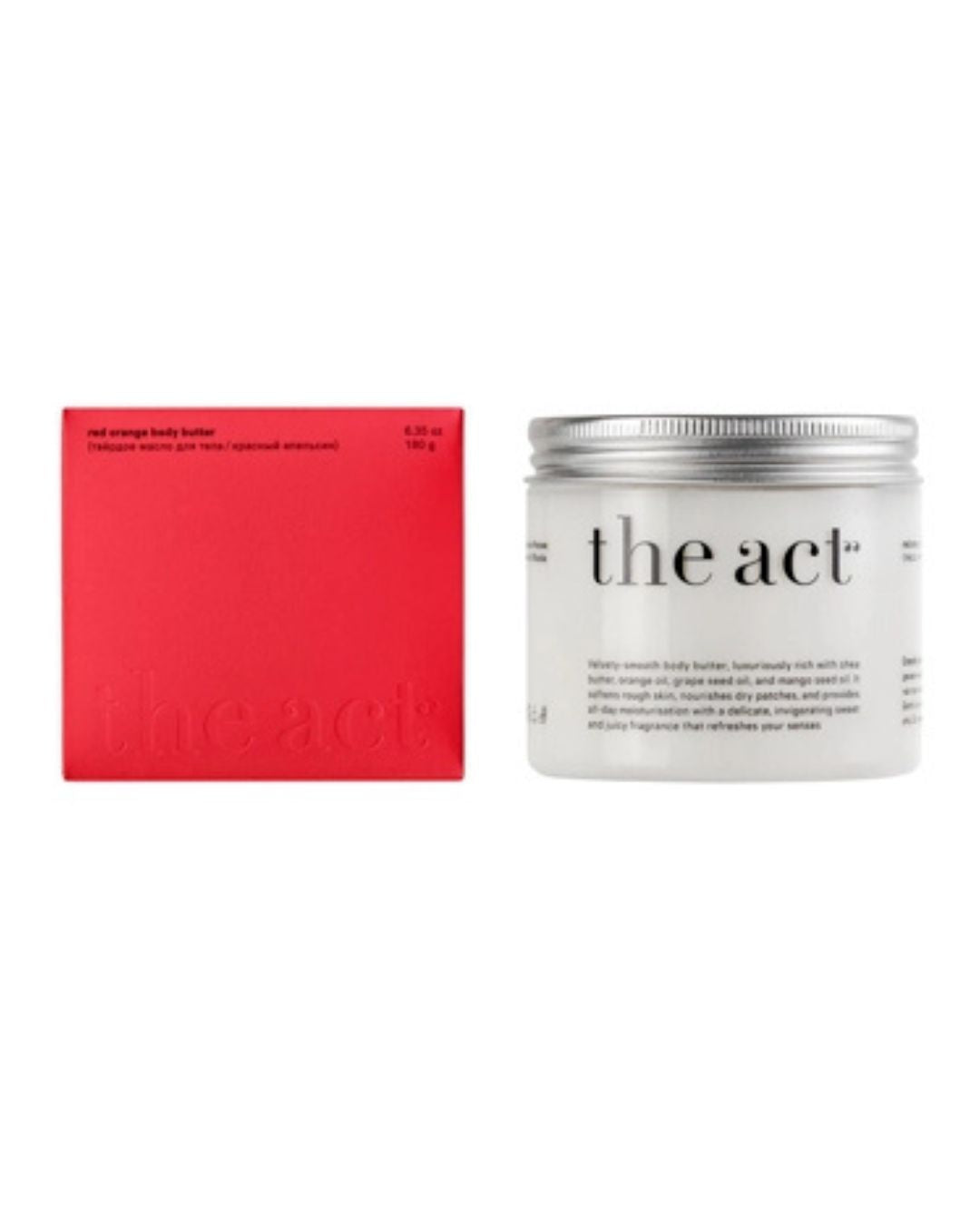 Red orange body butter