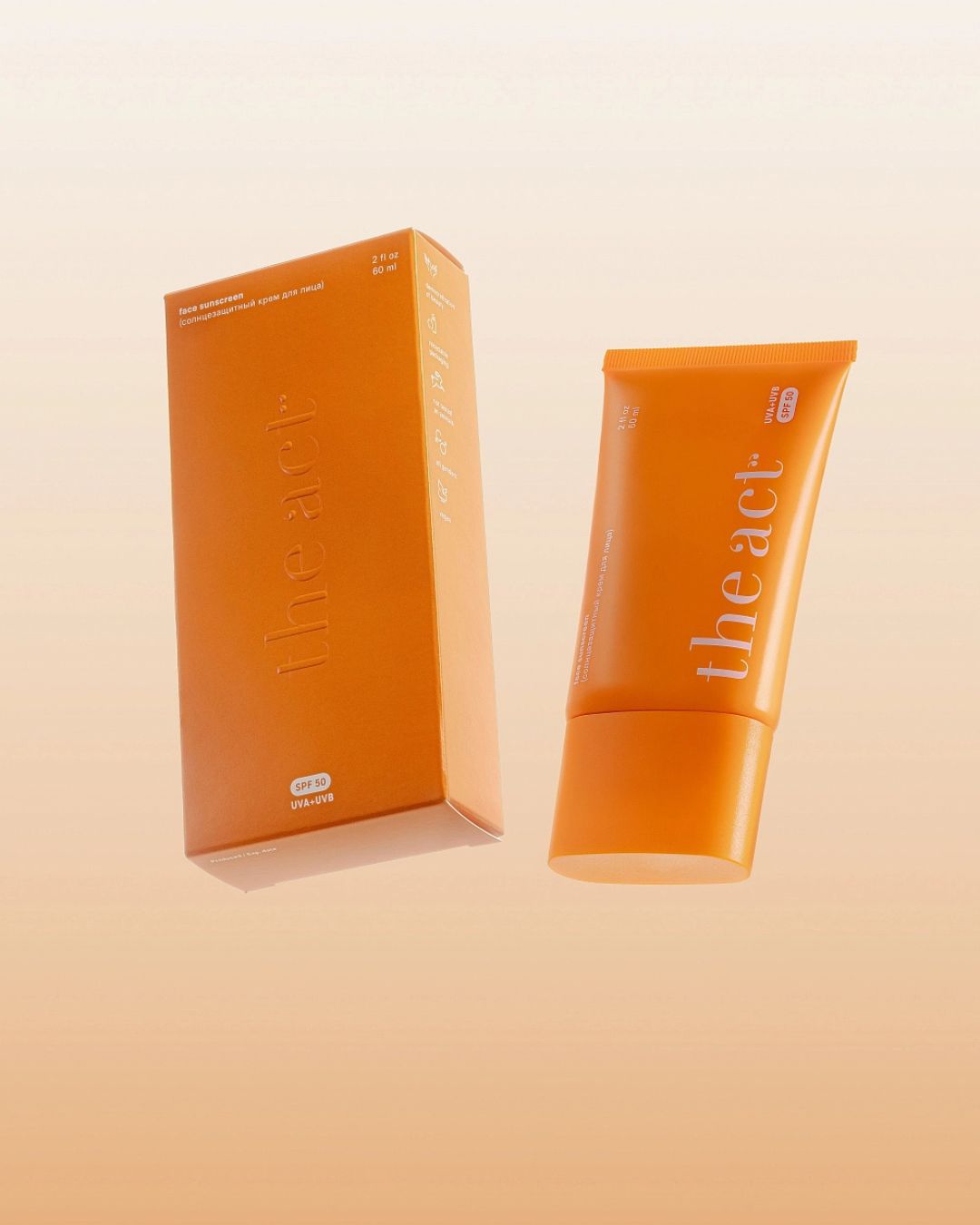 Face sunscreen SPF 50
