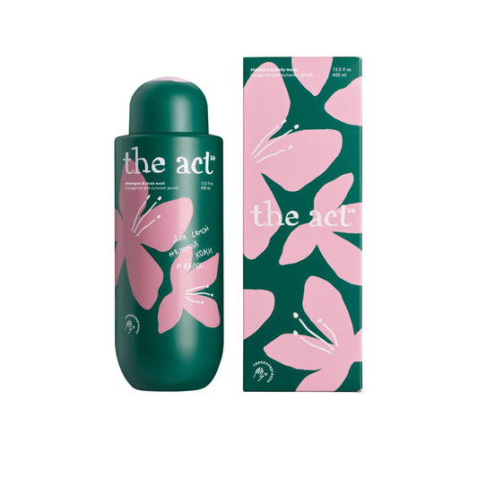 The Act Baby Shampoo and Body Wash with box — 2-in-1 tear-free formula with chamomile, argan oil, and hyaluronic acid