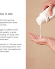 How to use The Act Balance Hair Conditioner apply from roots to ends leave and rinse