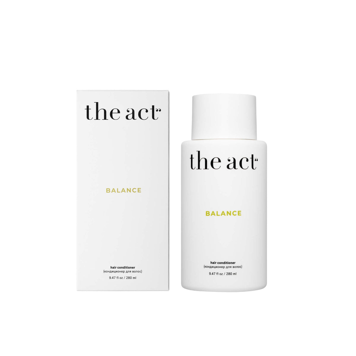 The Act Balance Hair Conditioner 280ml with box lightweight daily conditioner