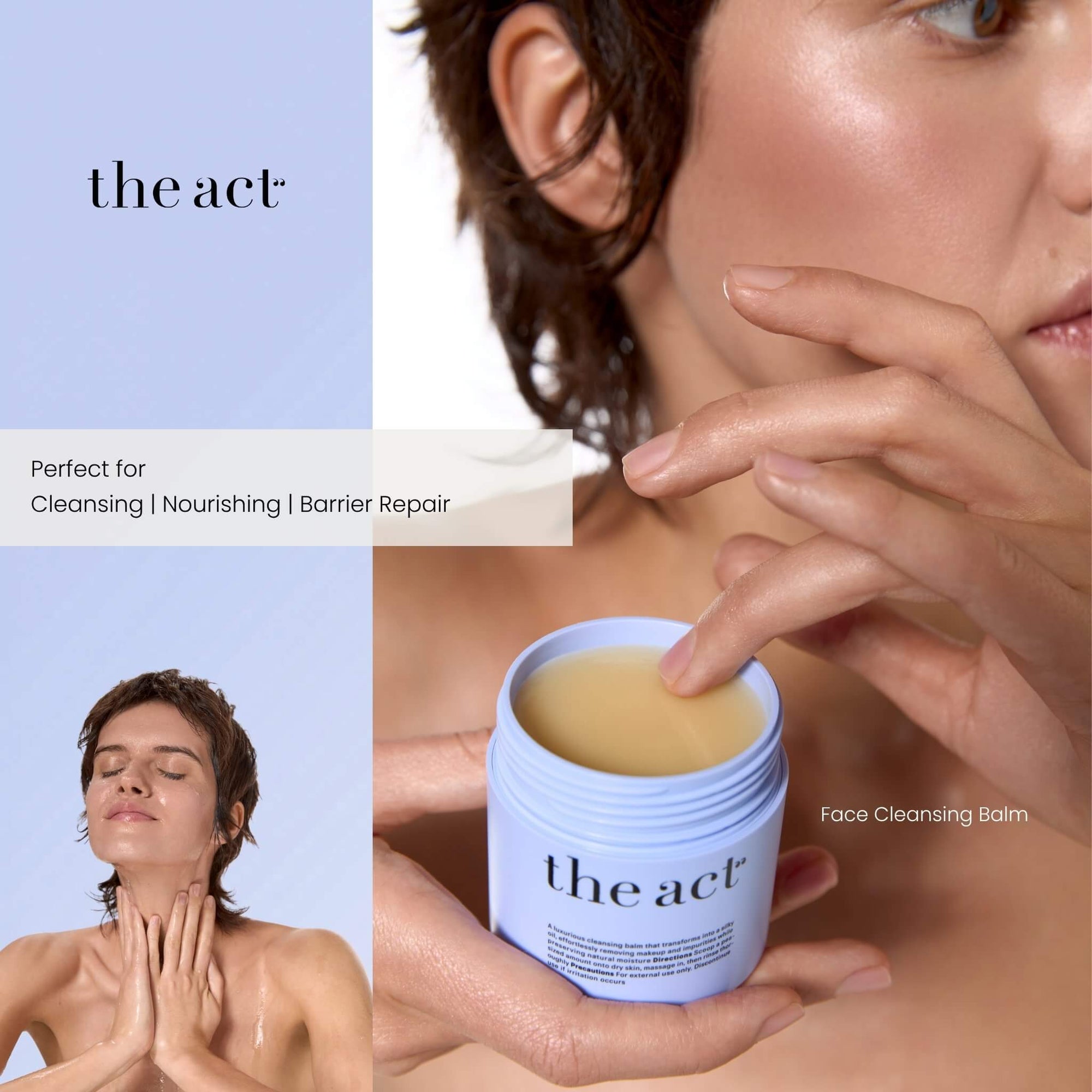 The Act Face Cleansing Balm — fragrance-free balm cleanser for sensitive skin South Africa