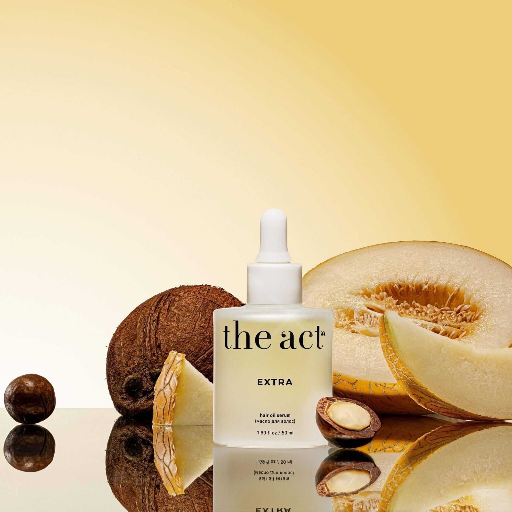The Act Hair Oil Serum — coconut finishing oil for shine and frizz control South Africa