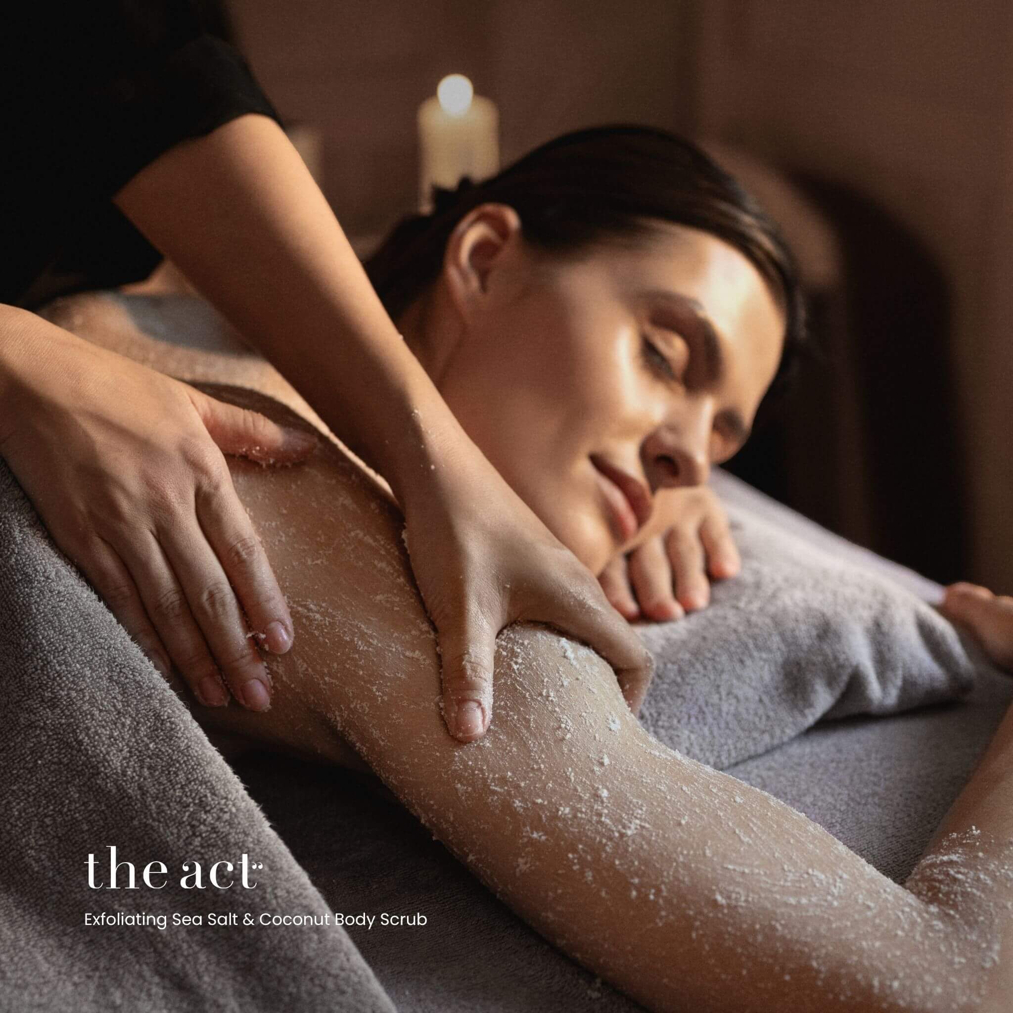 The Act Sea Salt & Coconut Body Scrub 2000g — professional coconut scrub treatment