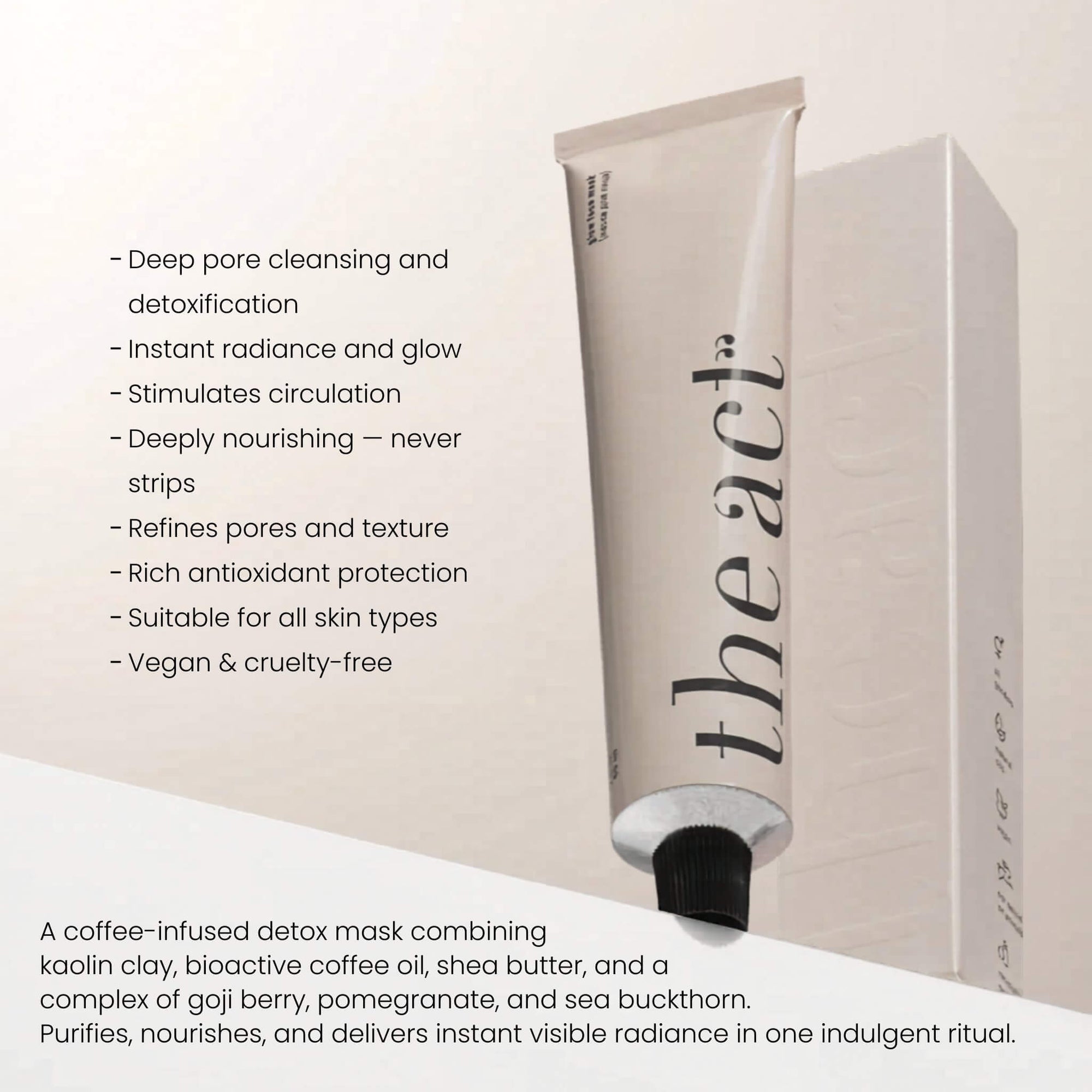 The Act Glow Face Mask benefits — detoxifies, brightens and nourishes in 5-8 minutes