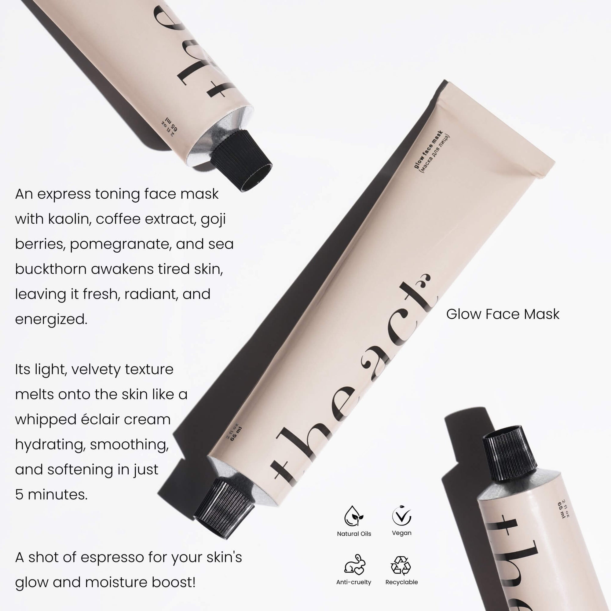 The Act Glow Face Mask — coffee and clay face mask for instant radiance South Africa