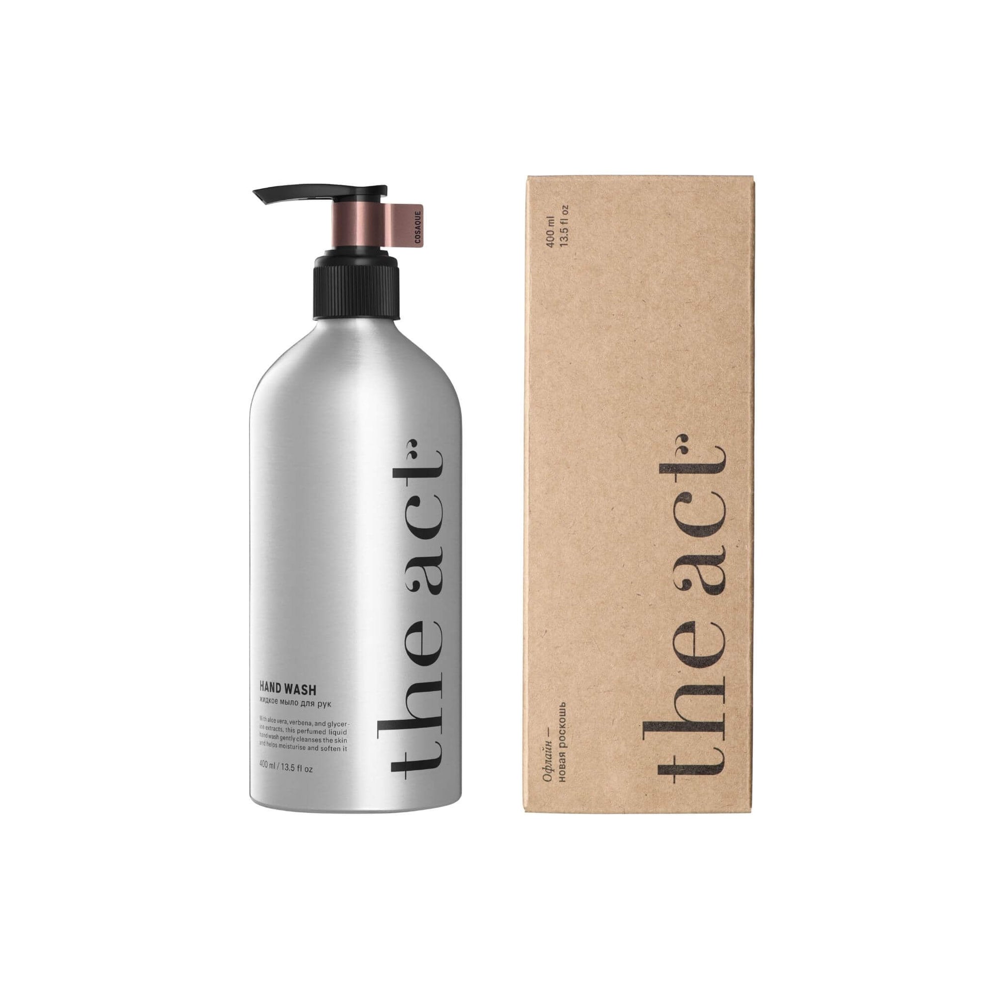 The Act Cosaque Hand Wash 400ml benefits — gentle luxury cleansing for hotel basin and hospitality use