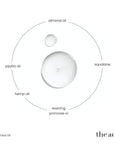 The Act Facial Massage Oil key ingredients — squalane, jojoba, evening primrose, hemp oil