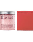 The Act Detoxifying Leg Scrub & Bath Soak 300g — Himalayan salt and menthol cooling leg scrub
