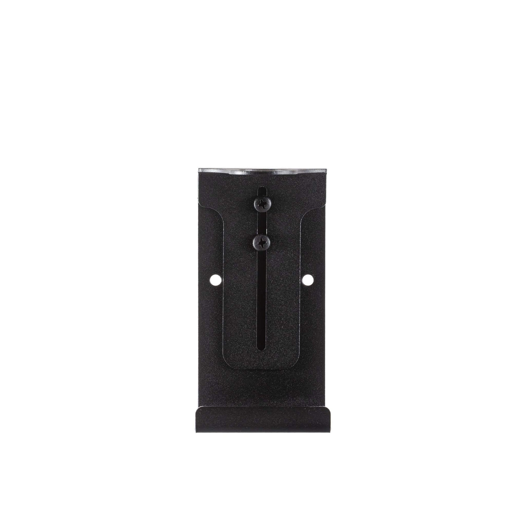 The Act Dispenser Holder Bracket Single back plate — wall fixing points and collar screw detail