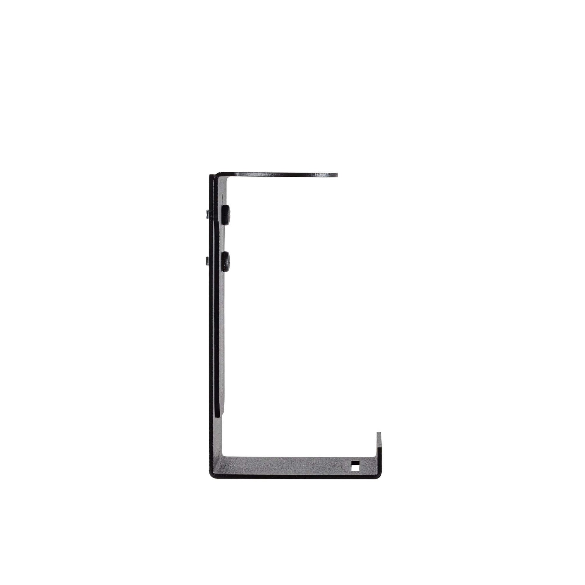 The Act Dispenser Holder Bracket Single side profile — bracket depth and shelf clearance