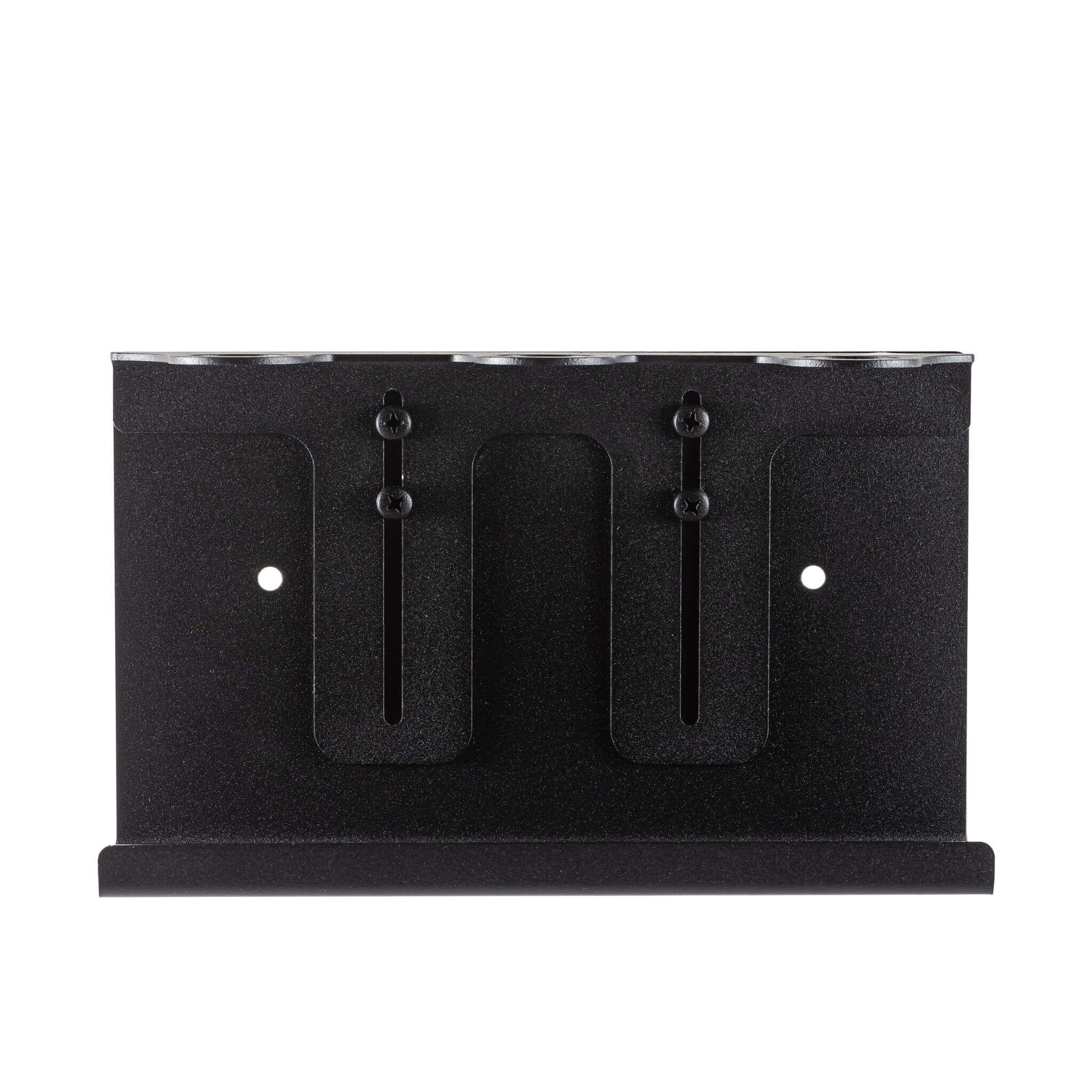 The Act Dispenser Holder Bracket Triple back plate, wall fixing points and triple collar screw detail