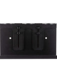 The Act Dispenser Holder Bracket Triple back plate, wall fixing points and triple collar screw detail
