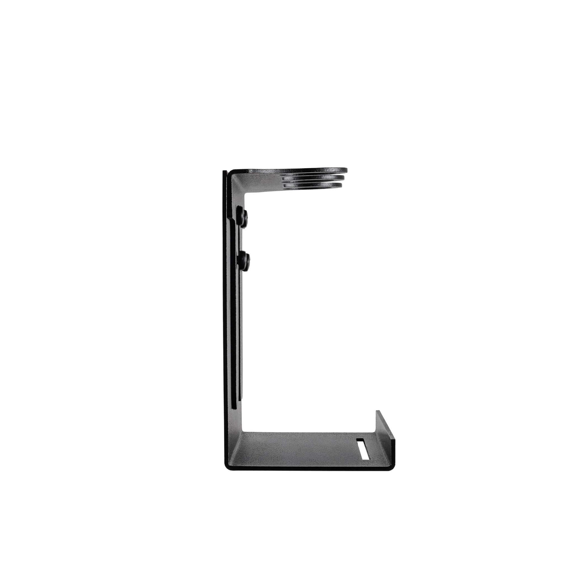 The Act Dispenser Holder Bracket Triple side profile, full-width shelf and bracket depth