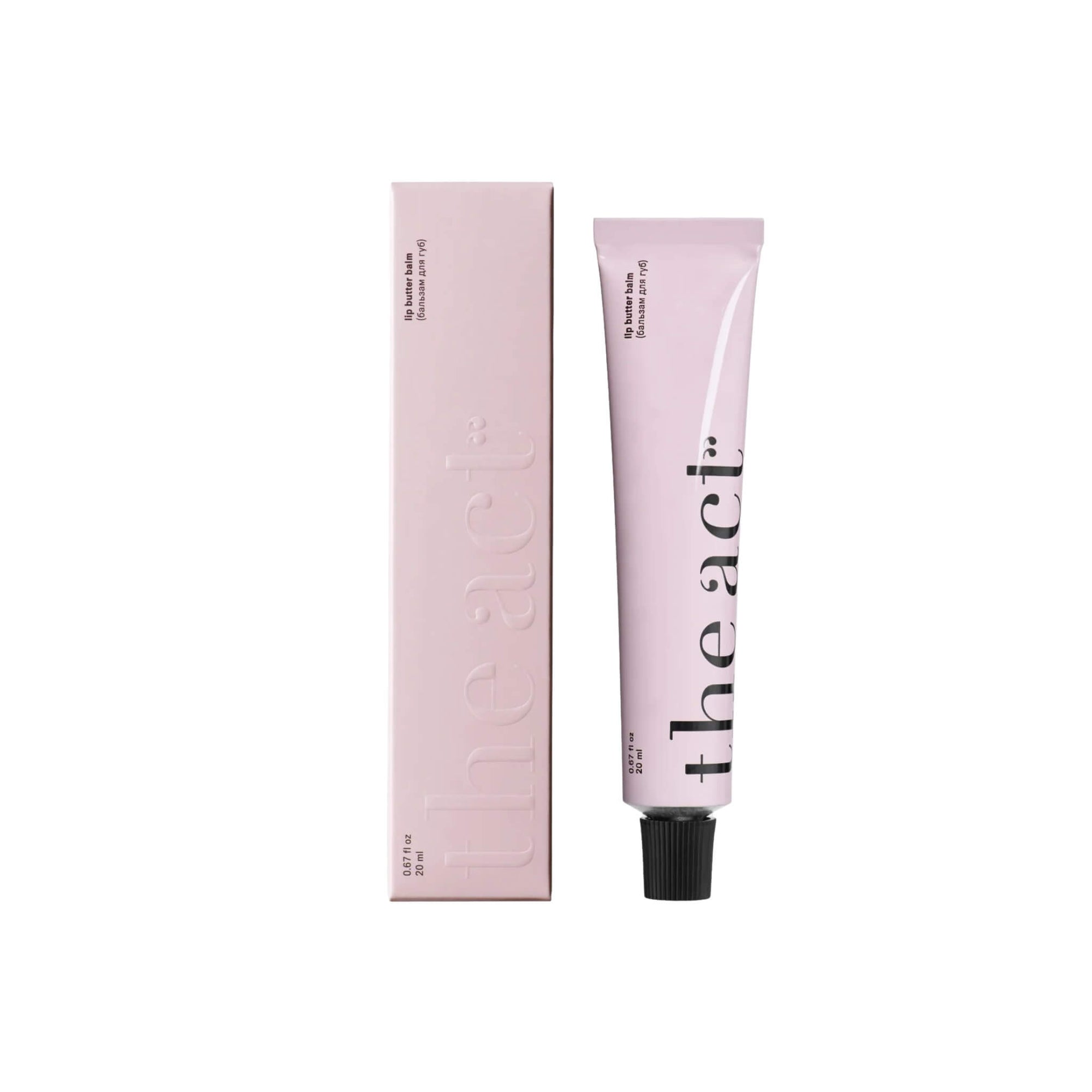 The Act Lip Butter Balm 20ml — hyaluronic acid and peptide nourishing lip treatment