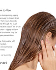 How to use The Act Hair Mask Extra — apply after shampooing, leave 10-20 minutes with warm towel and rinse