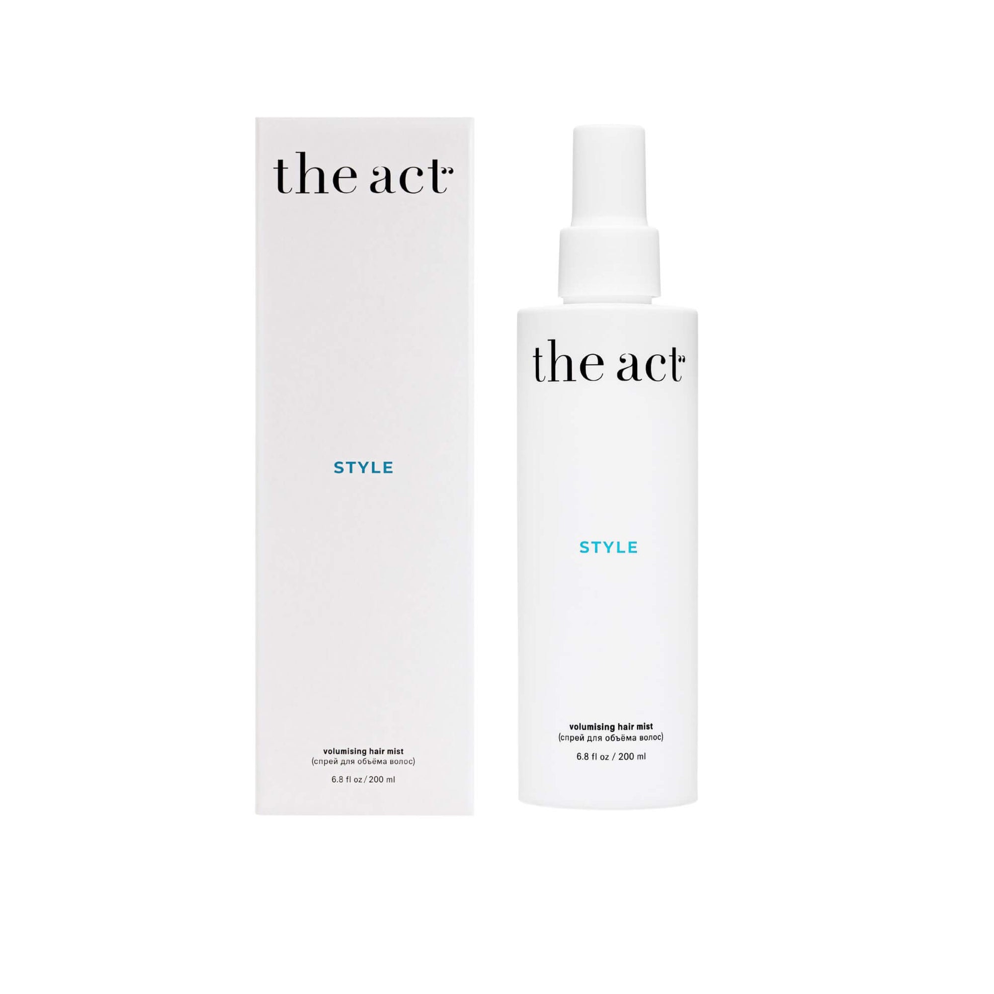 The Act Hair Volumising Spray 200ml — marine plant collagen and protein volumising mist