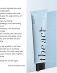 The Act Neck & Décolleté Cream benefits — firms, brightens and hydrates neck and chest