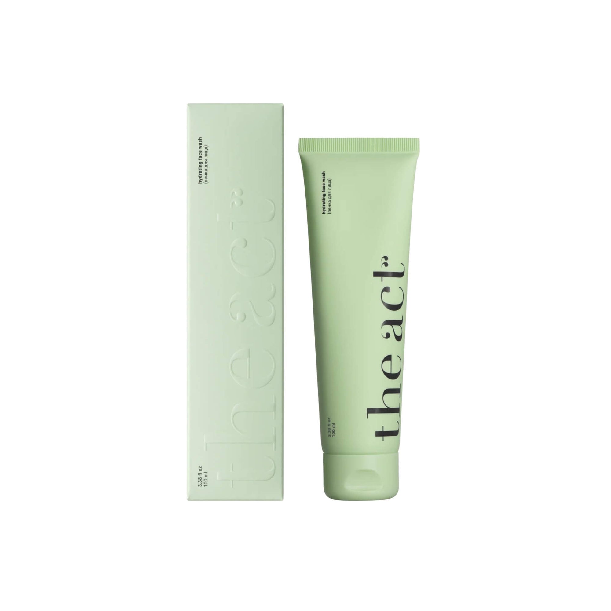 The Act Multi Action Face Wash 100ml with box — niacinamide and panthenol daily cleanser