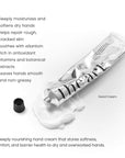 The Act Hand Cream benefits — nourishes, restores softness and repairs barrier
