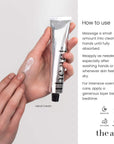 How to use The Act Hand Cream — apply to clean hands as needed throughout the day