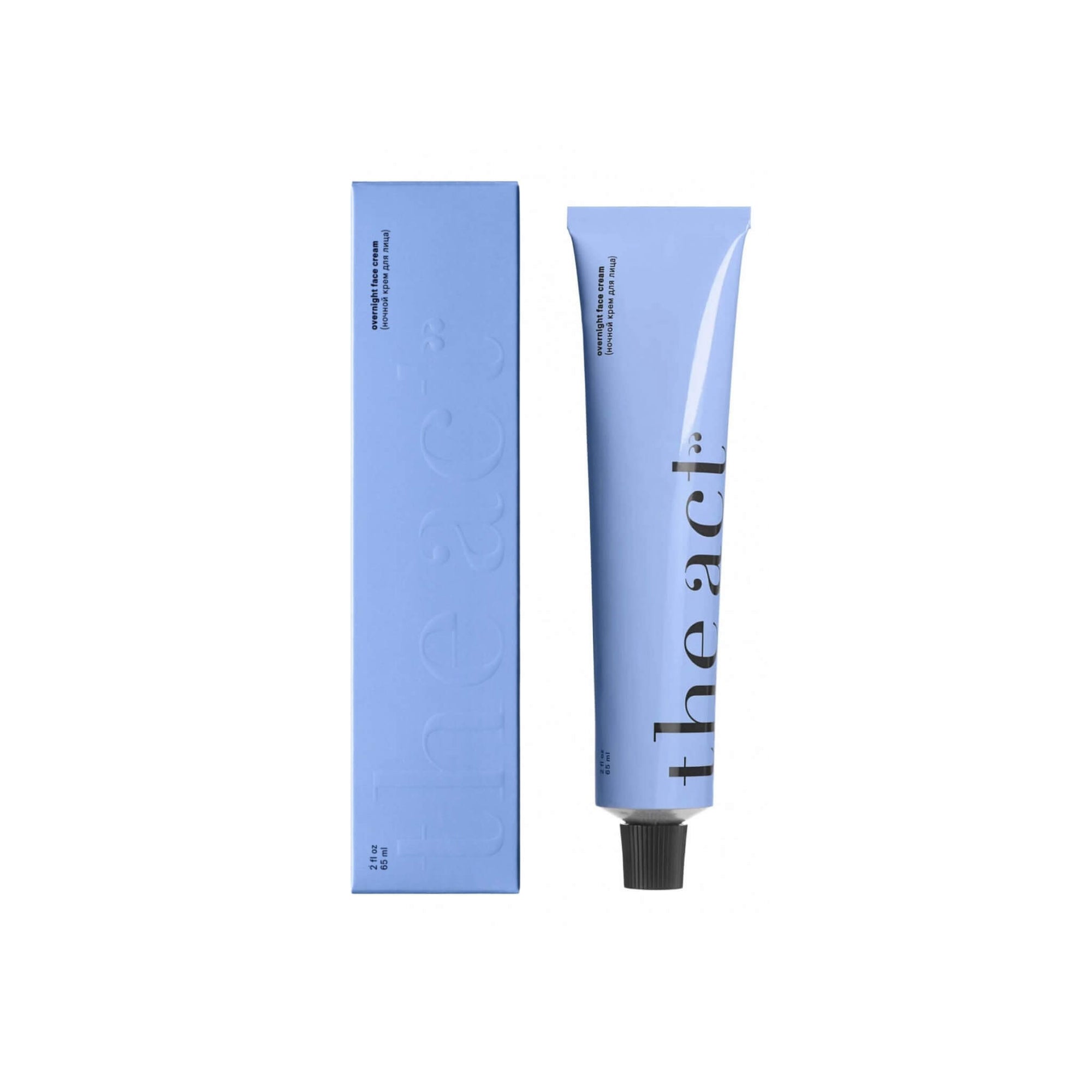 The Act Overnight Face Cream 65ml with box — prebiotic bacteria night cream