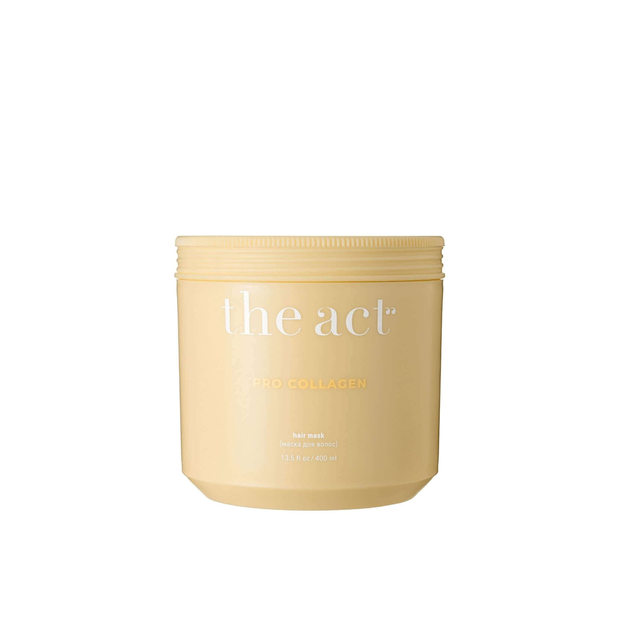 The Act Pro Collagen Hair Mask 400ml professional hair repair mask with marine collagen and plant proteins