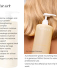 The Act Pro Collagen Shampoo benefits strengthens, smooths and nourishes hair from root to tip