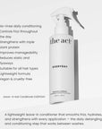 The Act Leave-In Conditioner benefits — smooths frizz, hydrates and strengthens hair daily