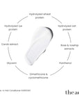 The Act Leave-In Conditioner key ingredients — wheat protein, rye protein, oat protein, carob, rosehip