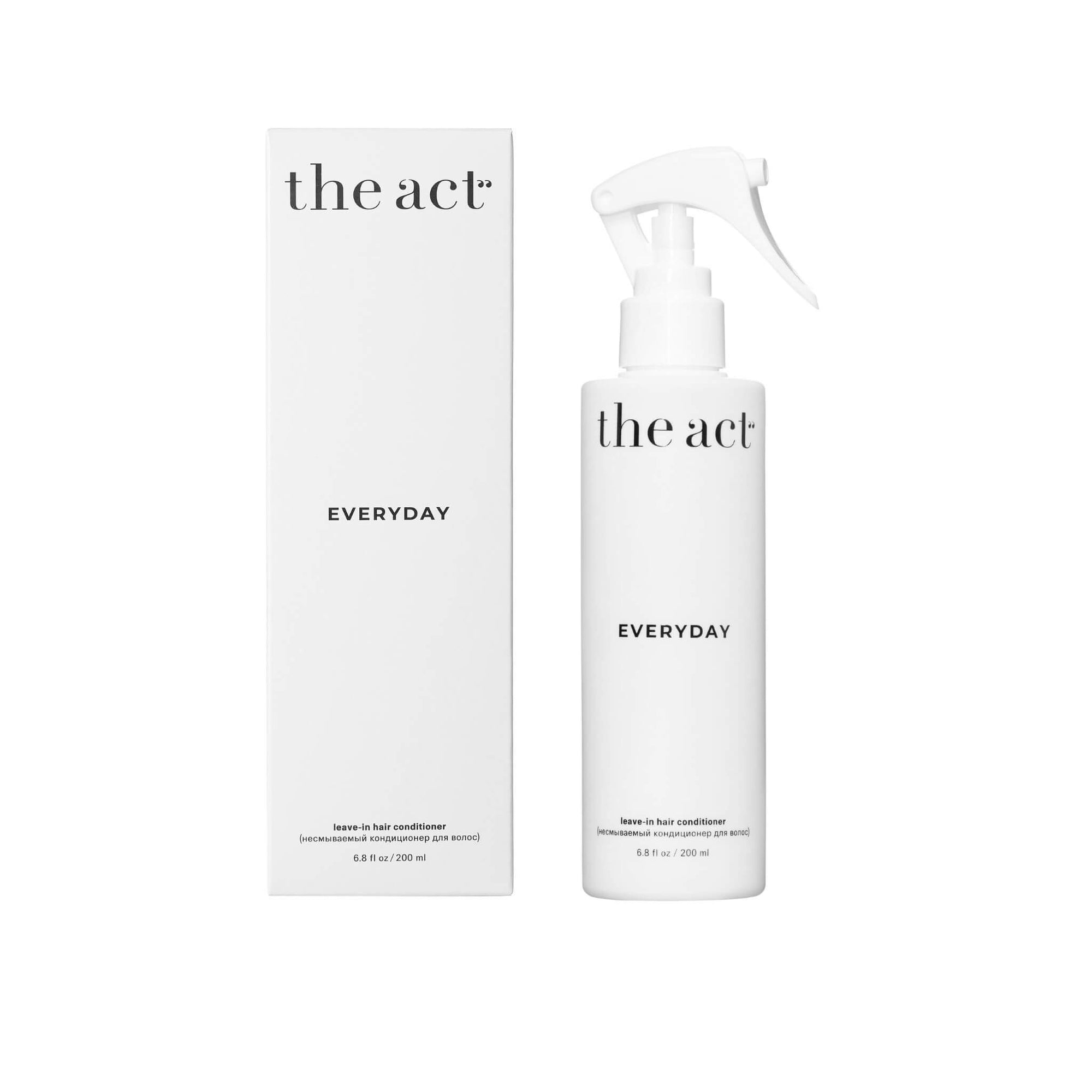 The Act Leave-In Hair Conditioner 200ml — wheat rye and oat protein leave-in treatment