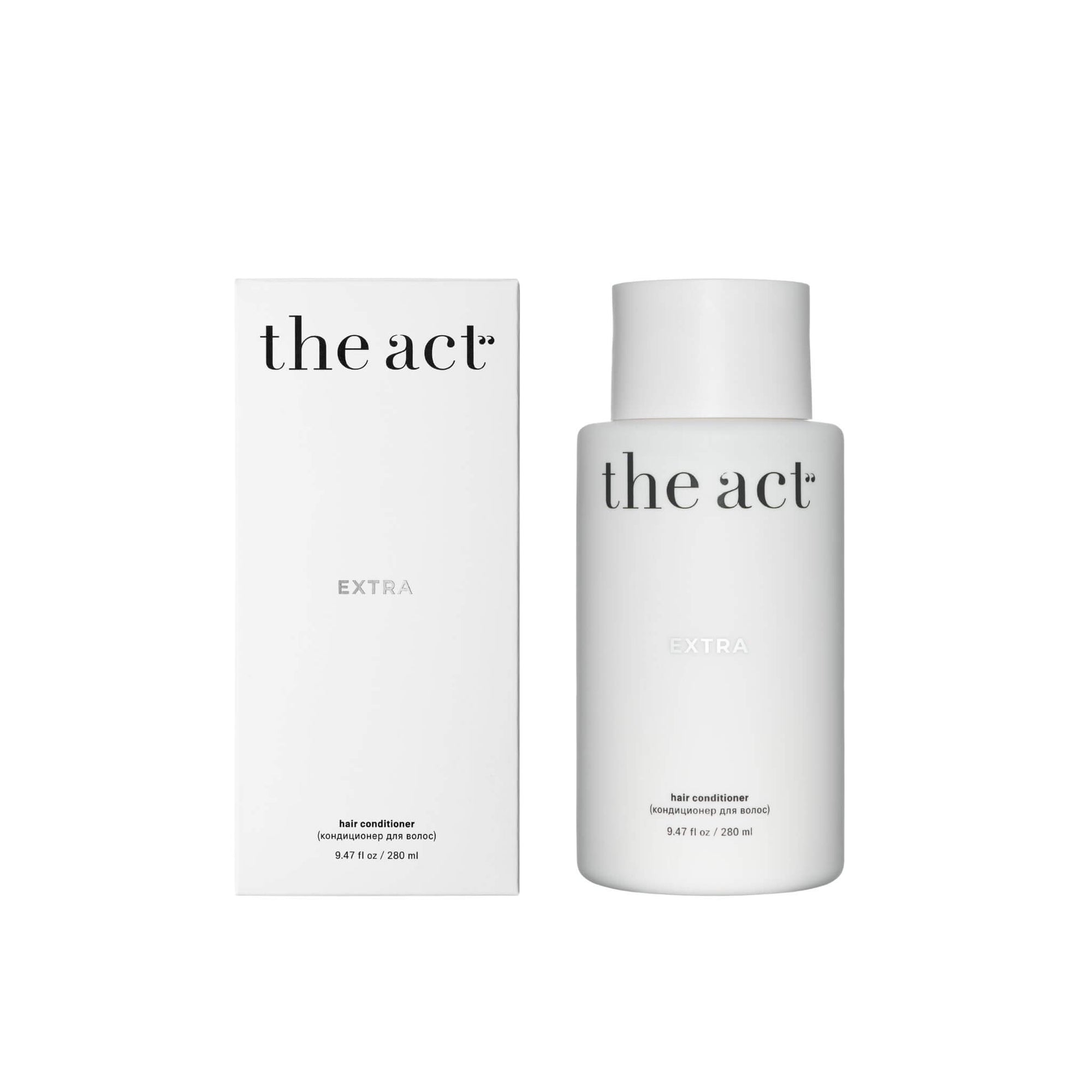 The Act Hair Conditioner Extra 280ml — protein and hyaluronic acid repairing conditioner