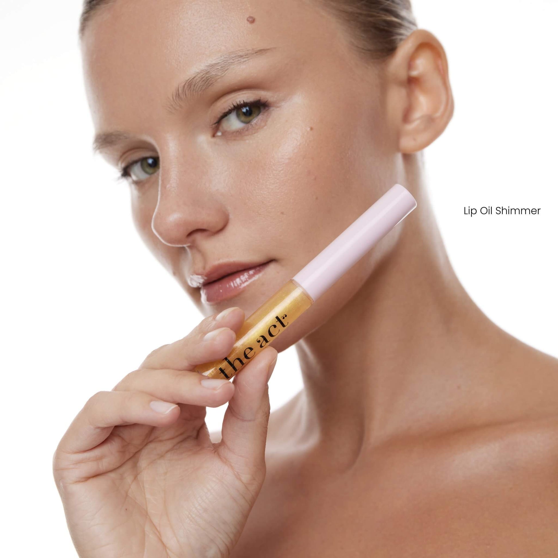 The Act Lip Oil Shimmer 02 — luminous shimmer lip oil South Africa