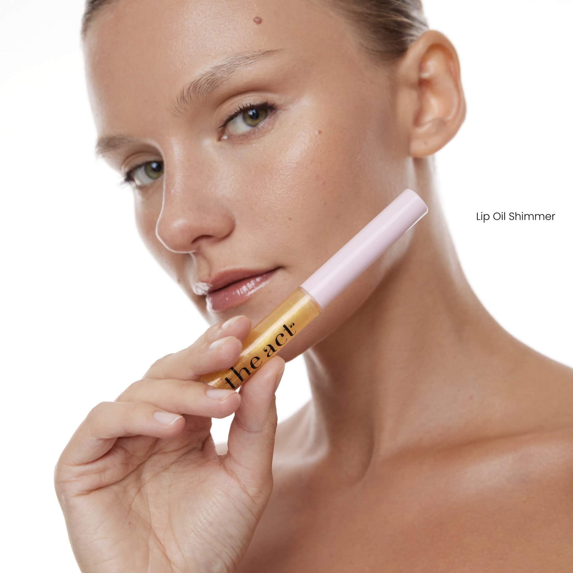 The Act Lip Oil Shimmer 02 — luminous shimmer lip oil South Africa