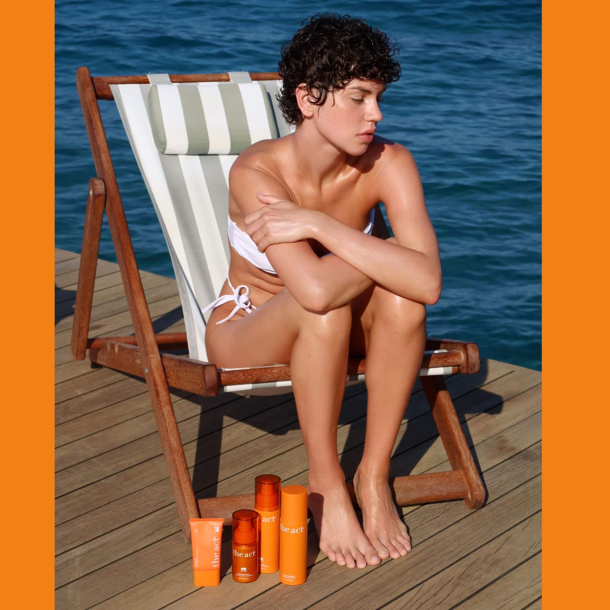 The Act Shimmering Body Oil SPF 15 — shimmer body oil with sun protection South Africa