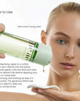 How to use The Act Toning Lotion — apply to cotton pad or press onto face after cleansing