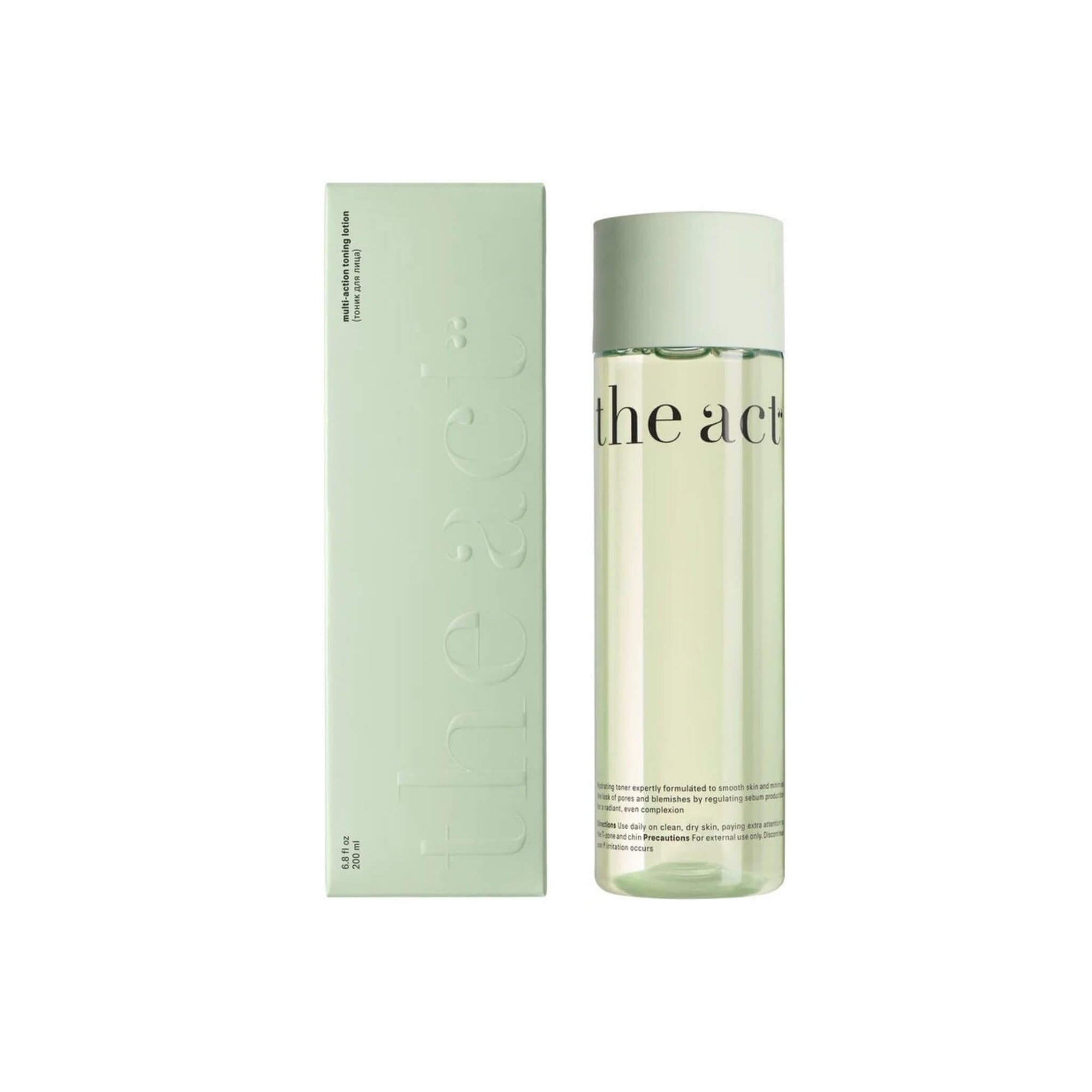 The Act Multi-Action Toning Lotion 200ml with box — hyaluronic acid and fullerene face toner