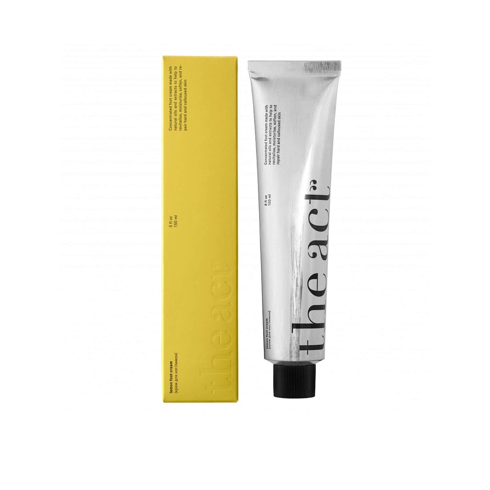 The Act Lemon Foot Cream 150ml — urea and lemon essential oil intensive foot treatment