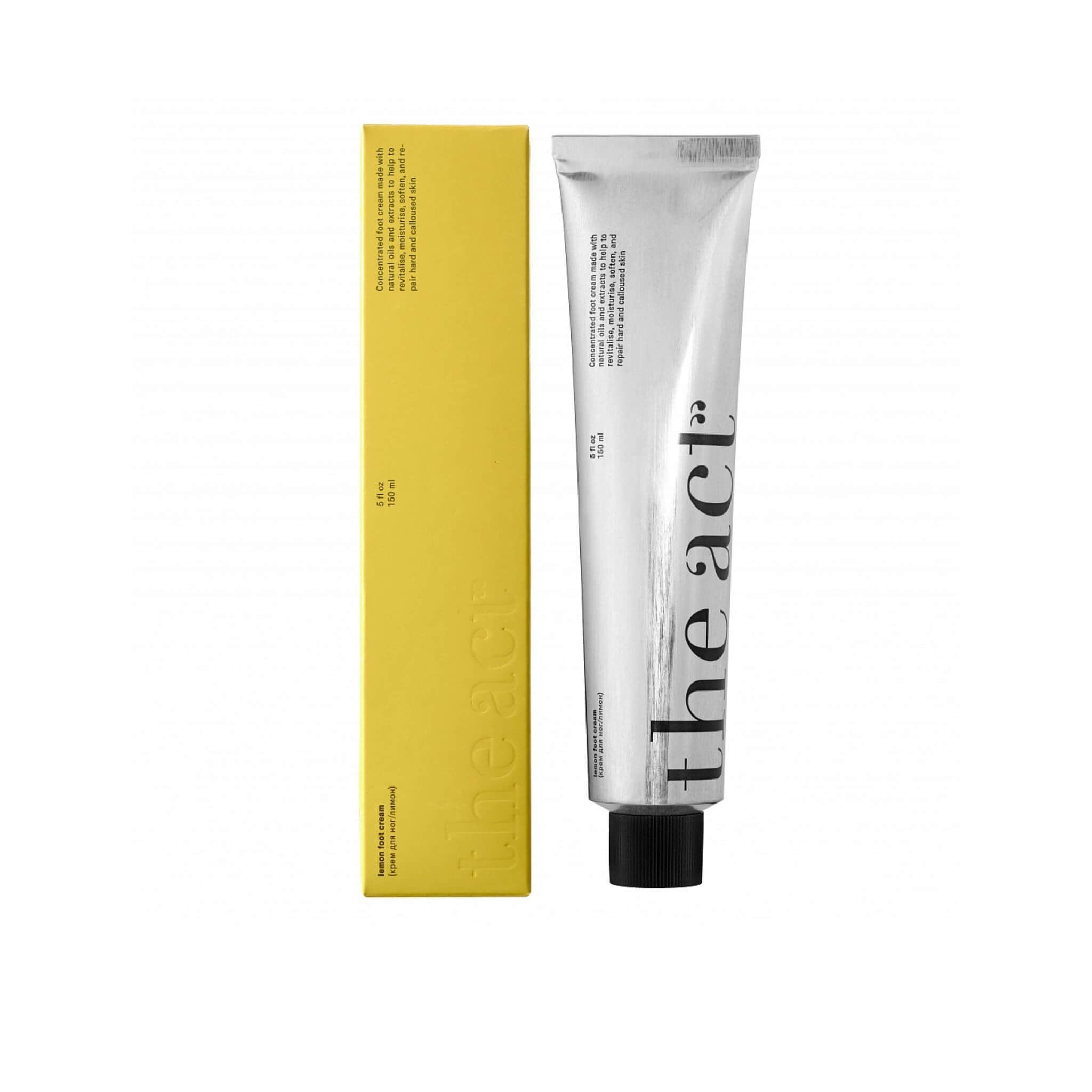 The Act Lemon Foot Cream 150ml — urea and lemon essential oil intensive foot treatment